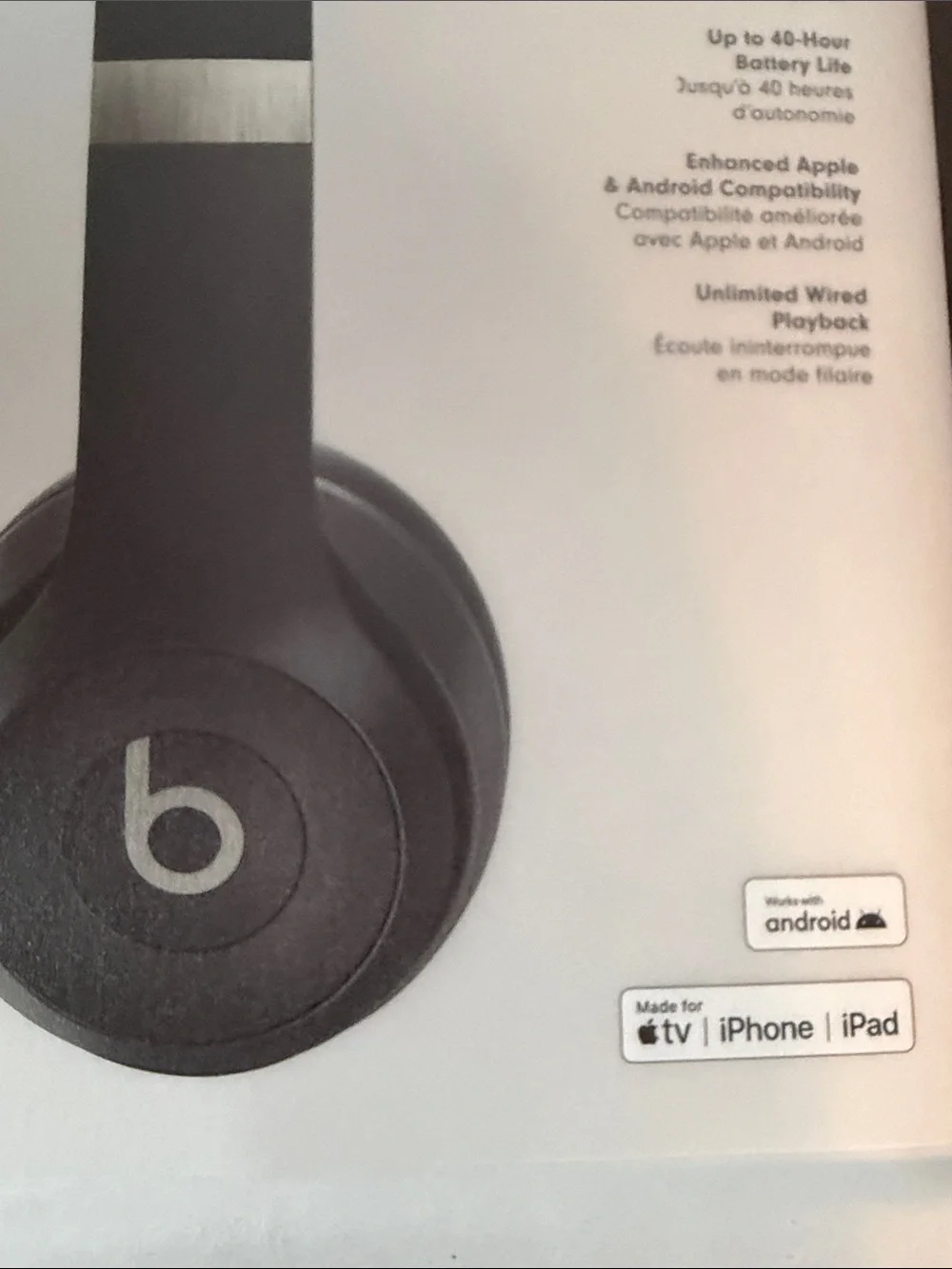 🌟New- Beats Solo 4 On-Ear Headphones — Black